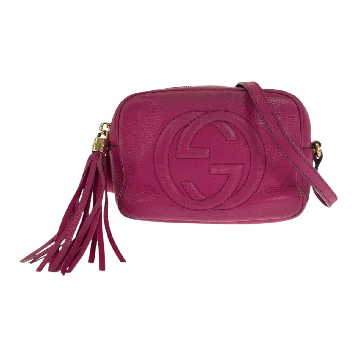 Gucci Purple Metal Soho Leather Gold Shoulder Bag