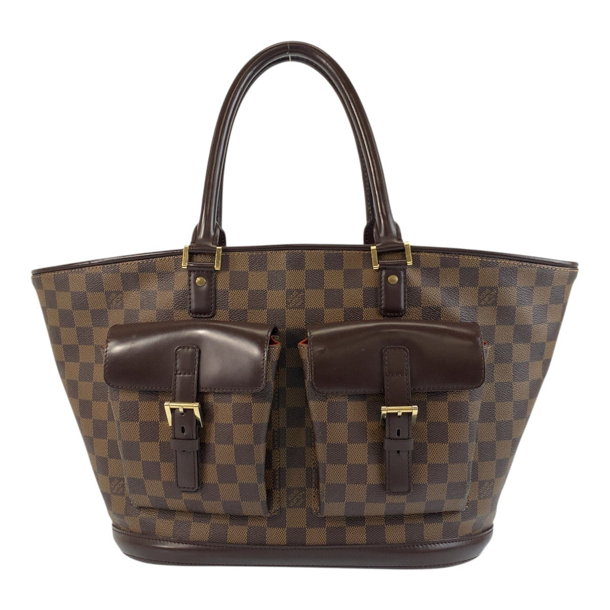 Louis Vuitton N51120 PVC Brown Gold Tote Bag
