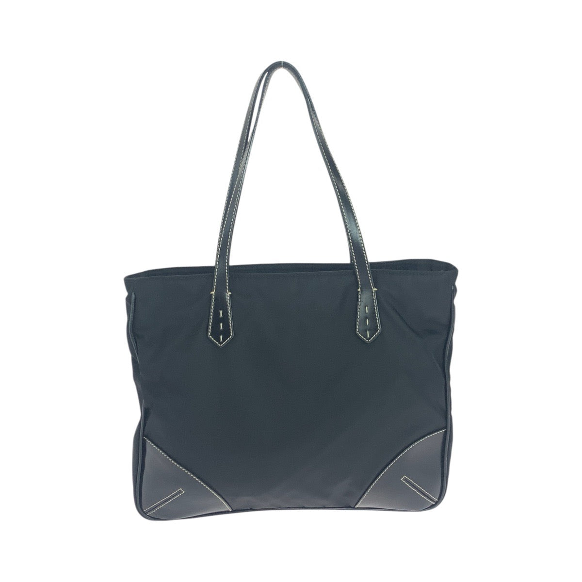 Tote Bag Metal Test Triangle With Logo Nylon Black