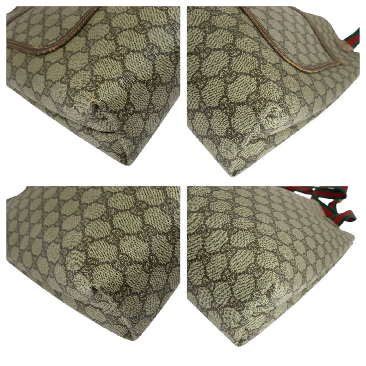 Gucci 39 02 003 GG Supreme Canvas Brown Tote Bag
