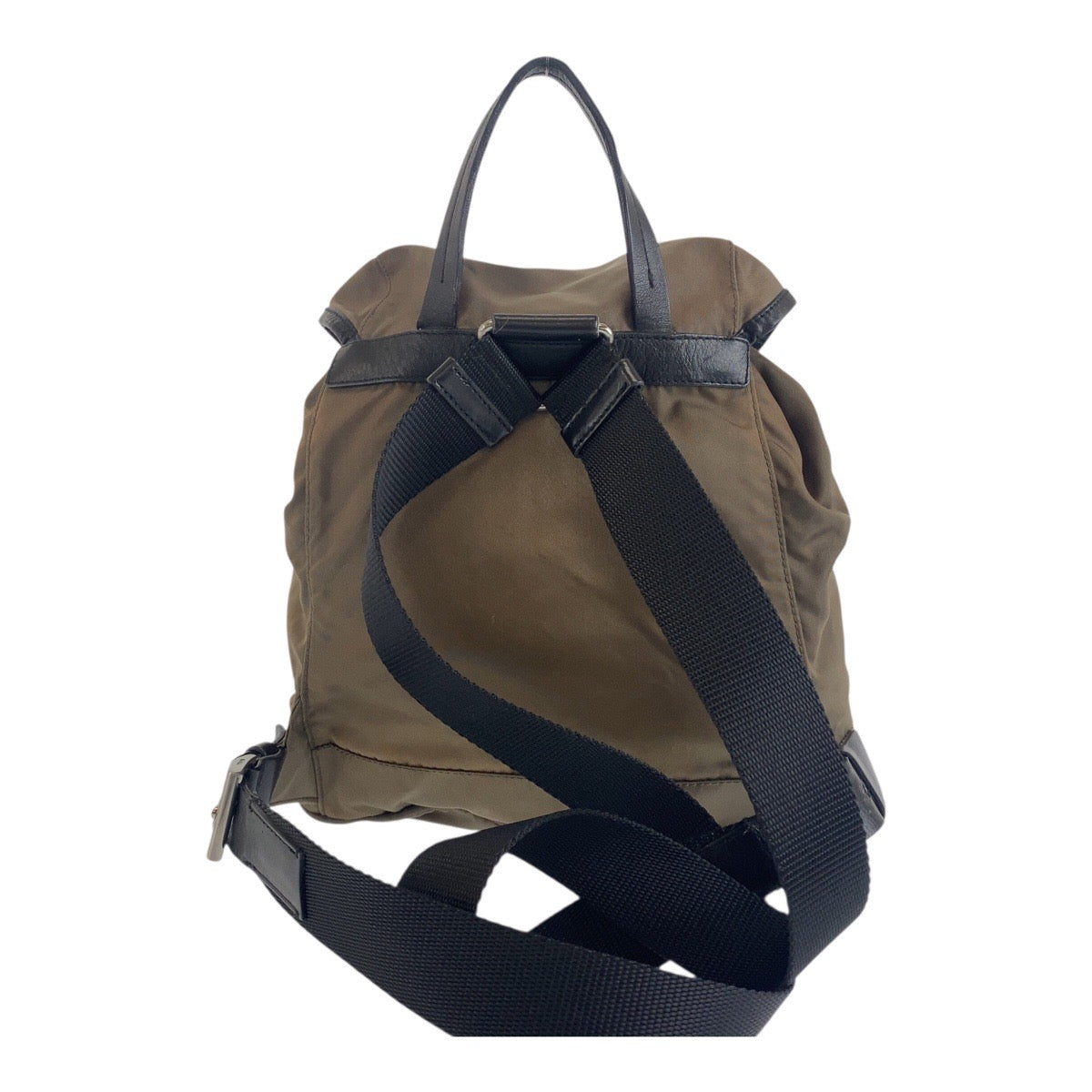 Backpack Khaki Gray Metal Test Triangle With Nylon Black
