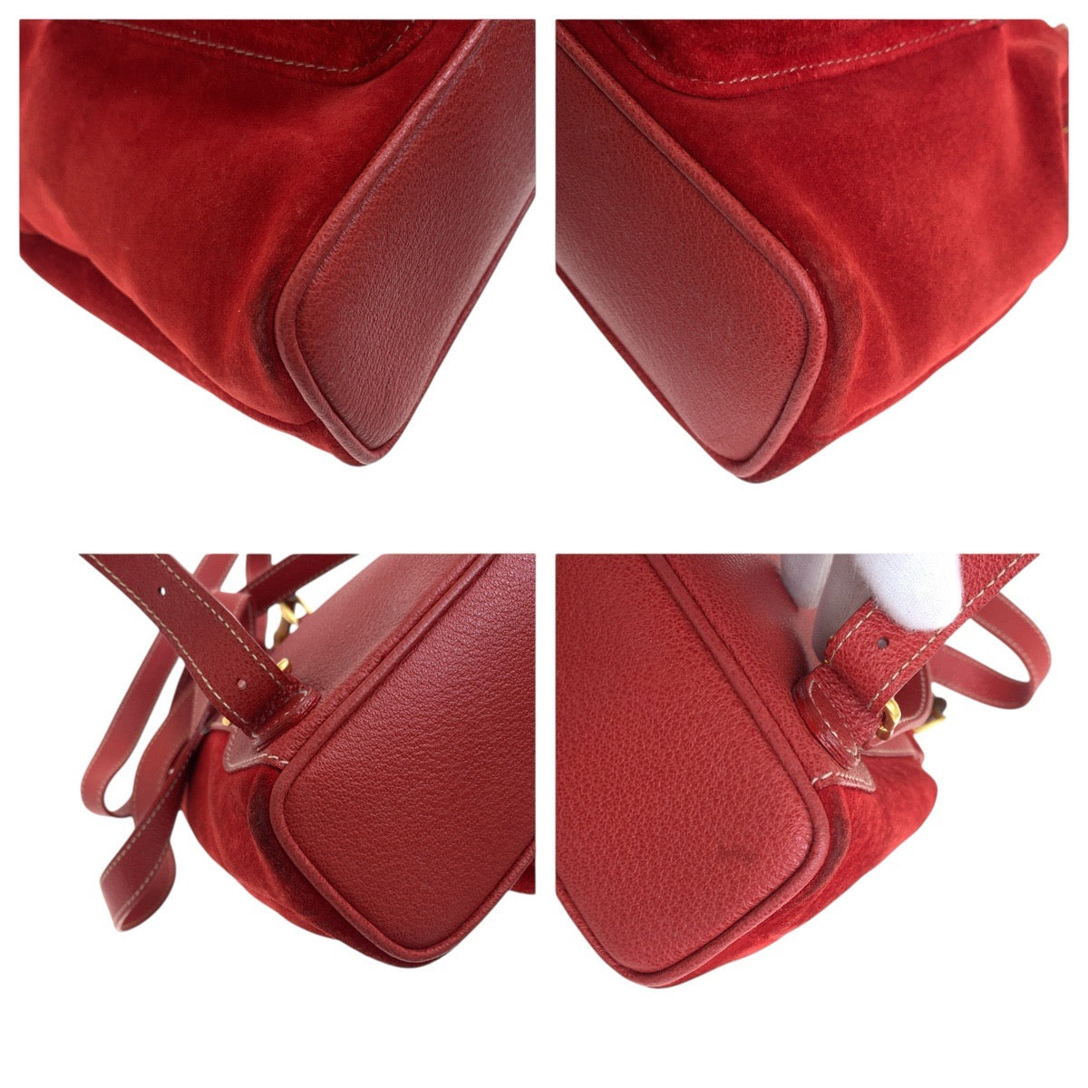 Gucci Bamboo Backpack Leather Suede Backpack 1