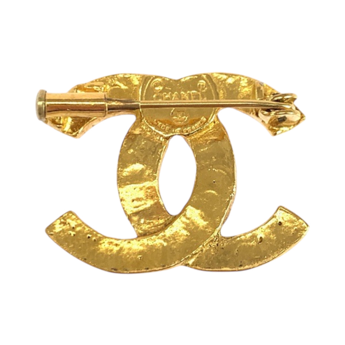 Chanel Brooch plating Brooch COCO Mark rhinestone Gold Handbag