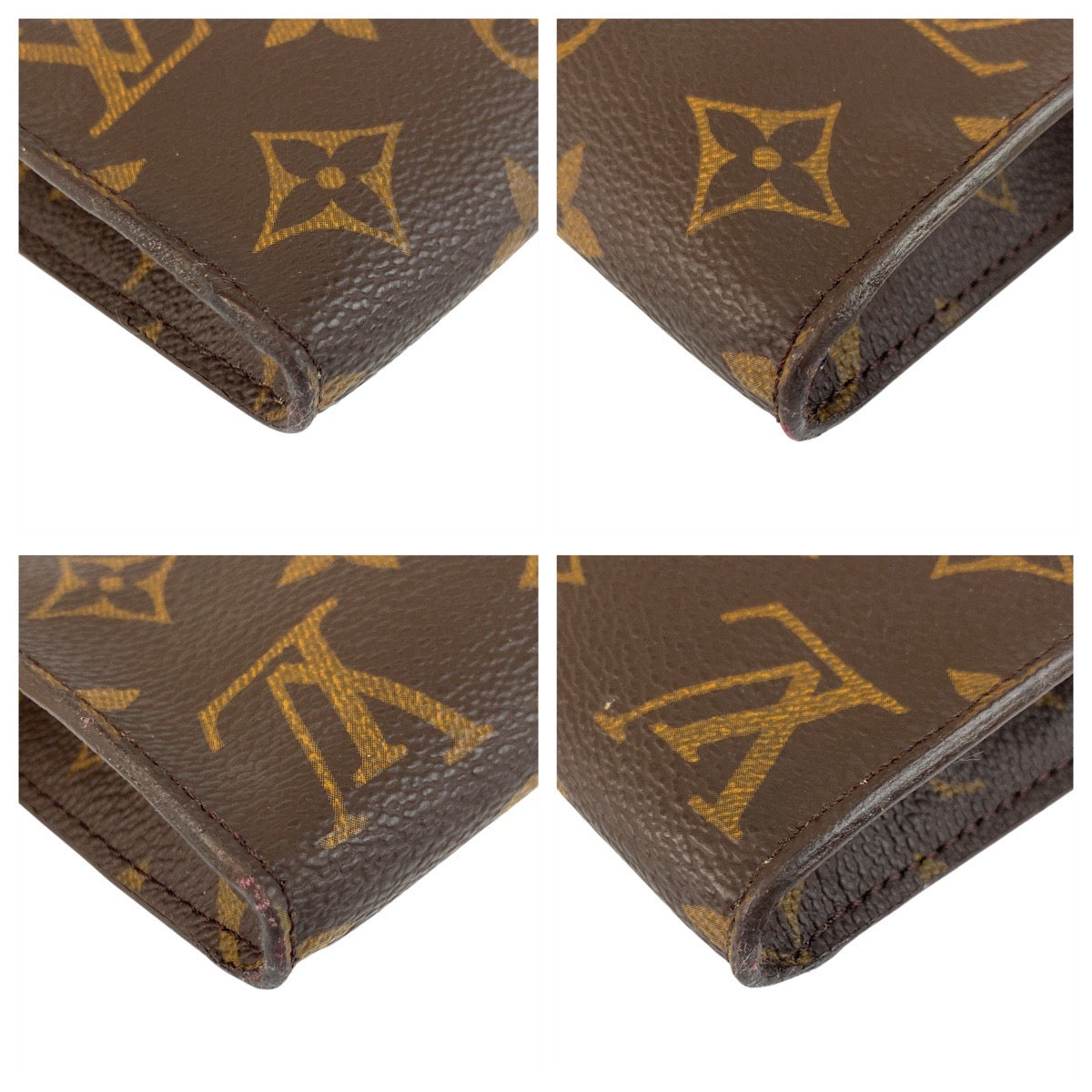 Louis Vuitton Pouch M51970 PVC ct Tool Monogram Brown Gold Clutch Bag