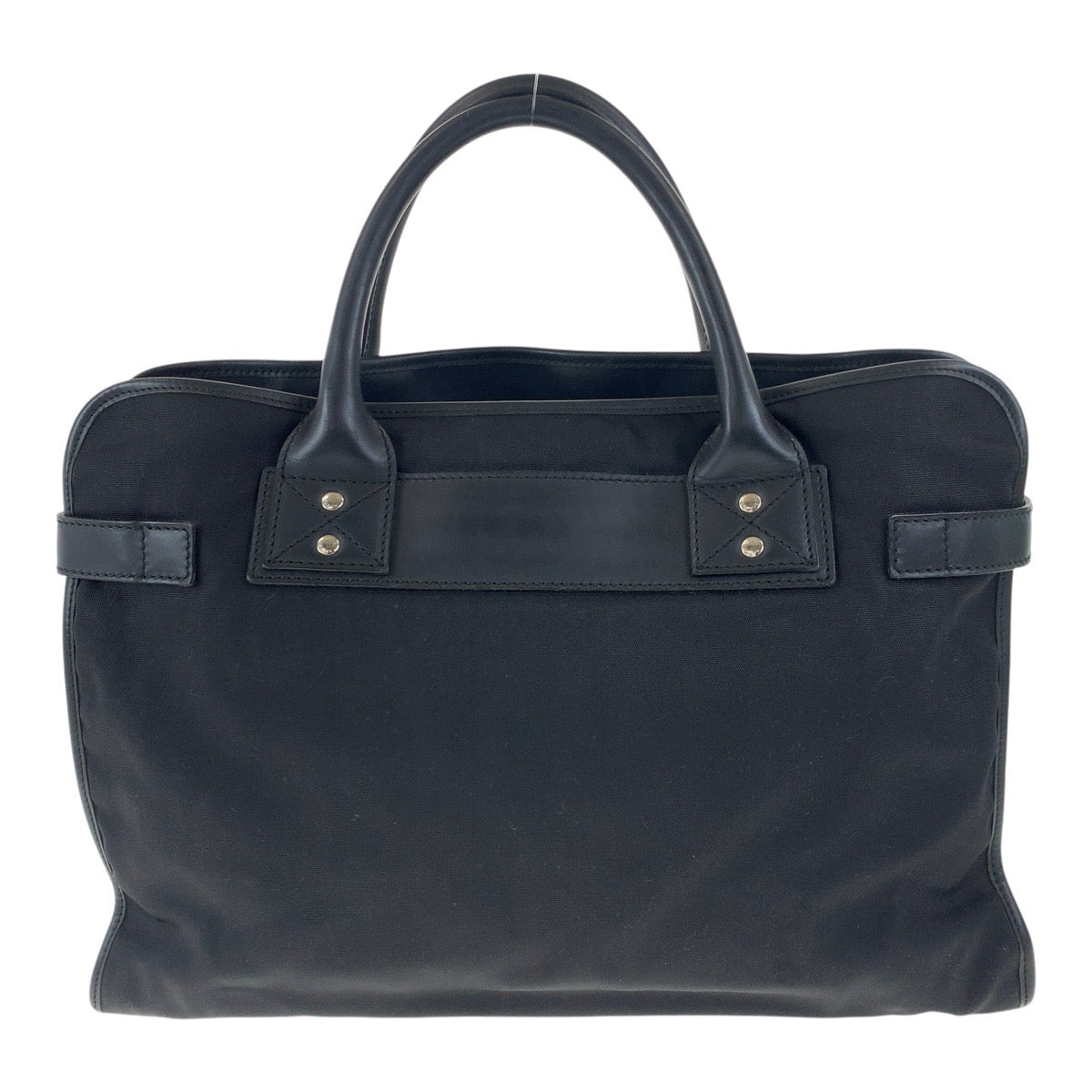 Gucci Business SilverMetal Sherry line Nylon Black Handbag
