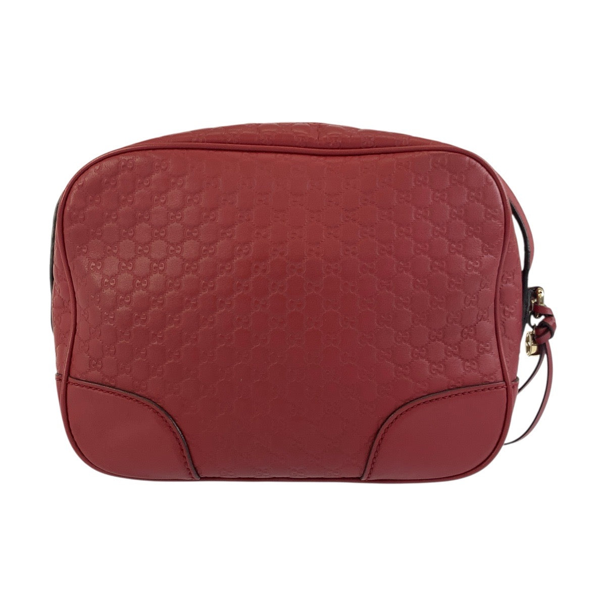 Gucci Metal Micro Guccisima Leather Red Gold Shoulder Bag