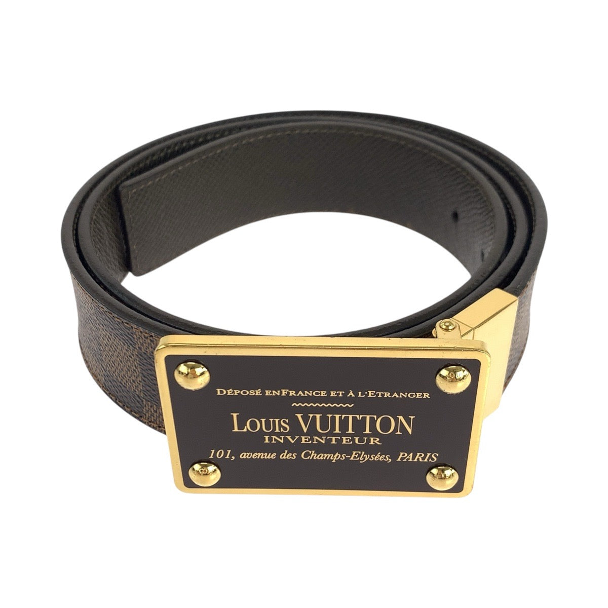 Louis Vuitton M9677 PVC Damier Suntur Avantour Brown Belt