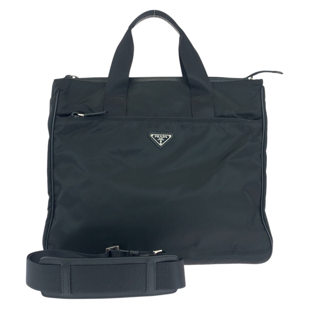 Business Bag Silvermetal Testo Saffiano Nylon Black Travel Bag