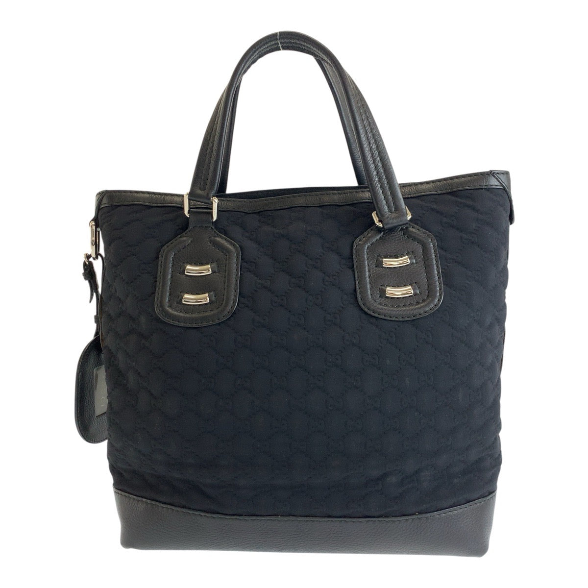 Gucci GG Neoprene Leather Black Tote Bag