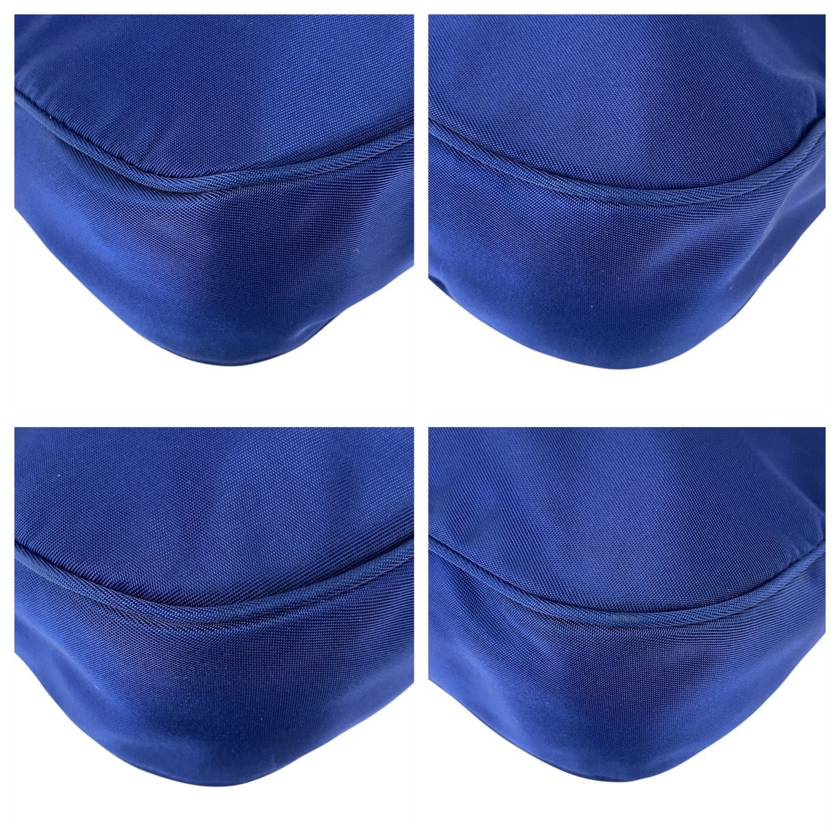 Metal Test Triangle With Logo Nylon Blue Travel Bag