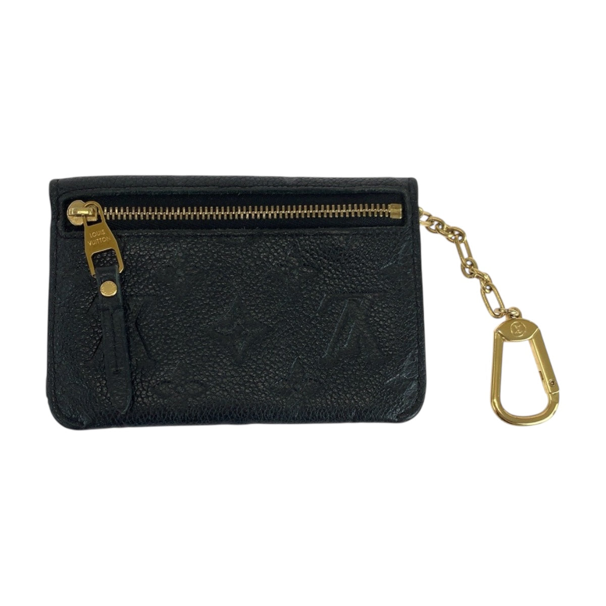 Louis Vuitton Coin M60633 Unplant Pochette cree Monogram Leather Black Clutch Bag