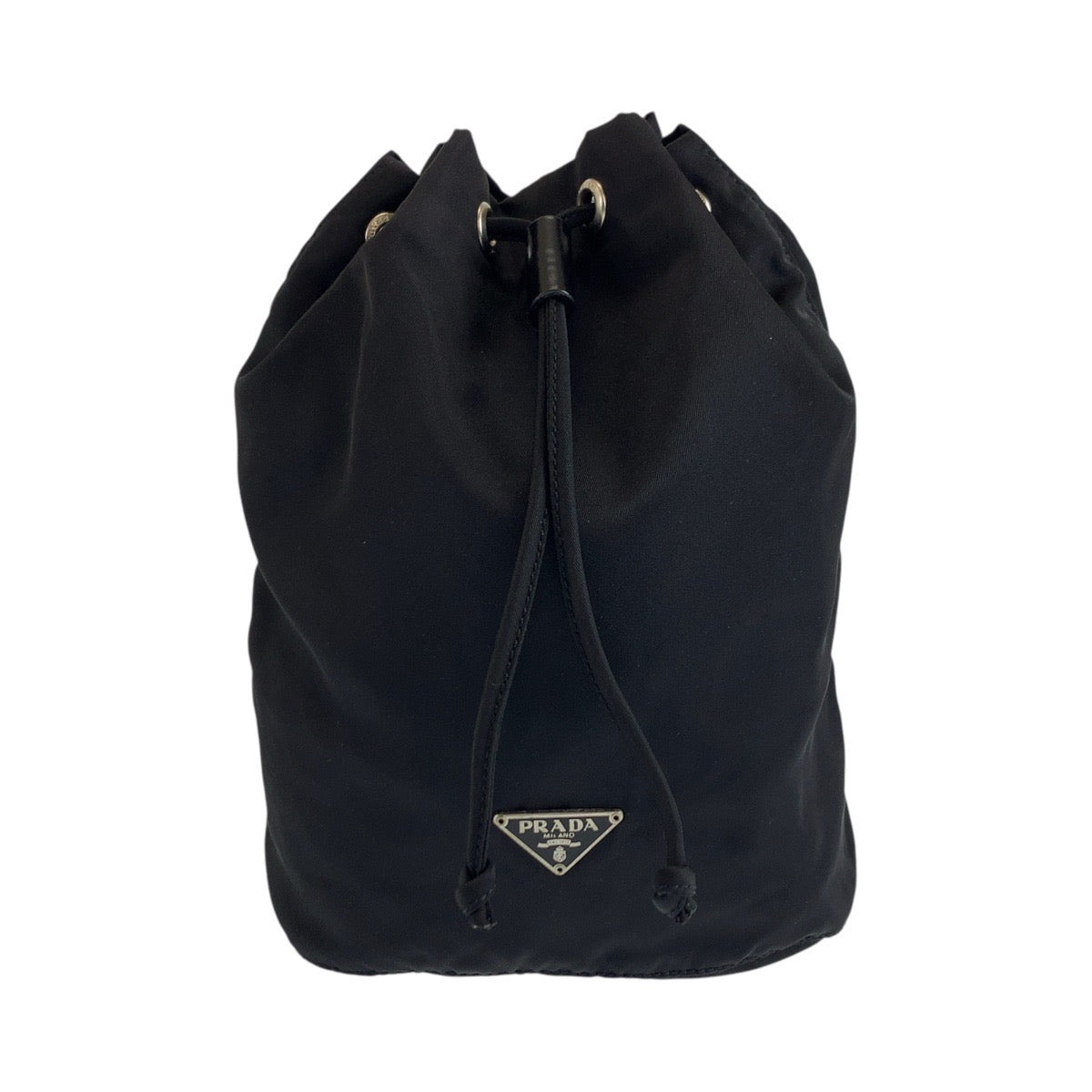 Pouch Silvermetal Test Triangle With Logo Handbag Nylon Black Travel Bag