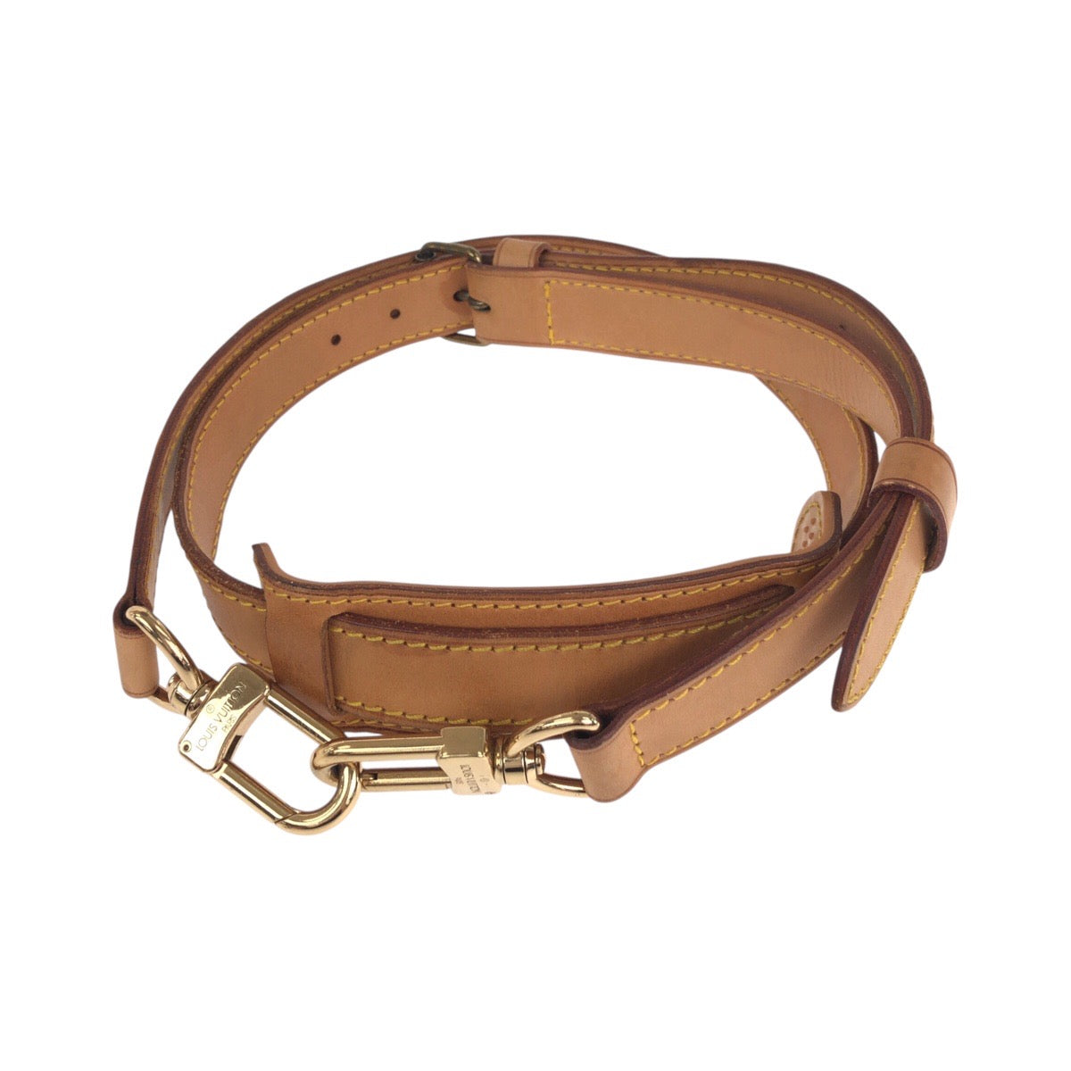 Louis Vuitton Leather Brown Gold Shoulder Bag
