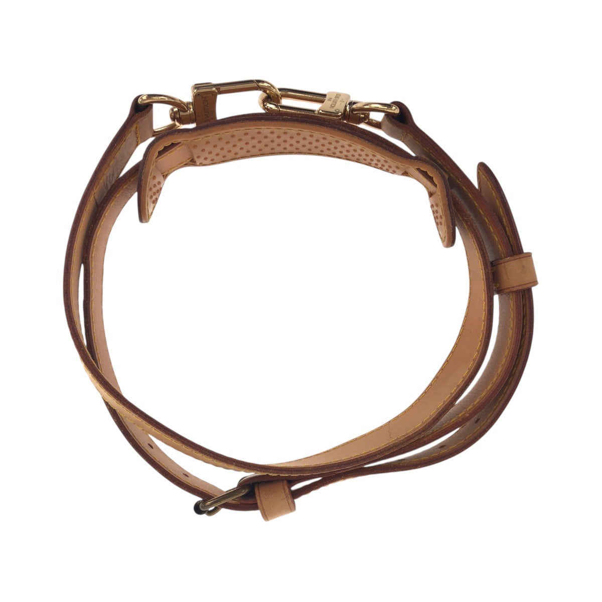 Louis Vuitton Leather Brown Gold Shoulder Bag