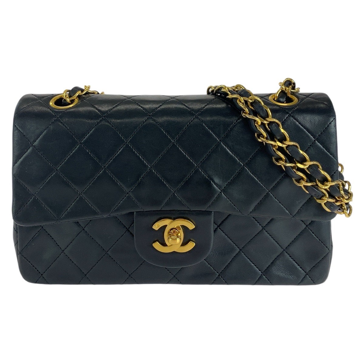 Chanel lambskin Black Gold Shoulder Bag