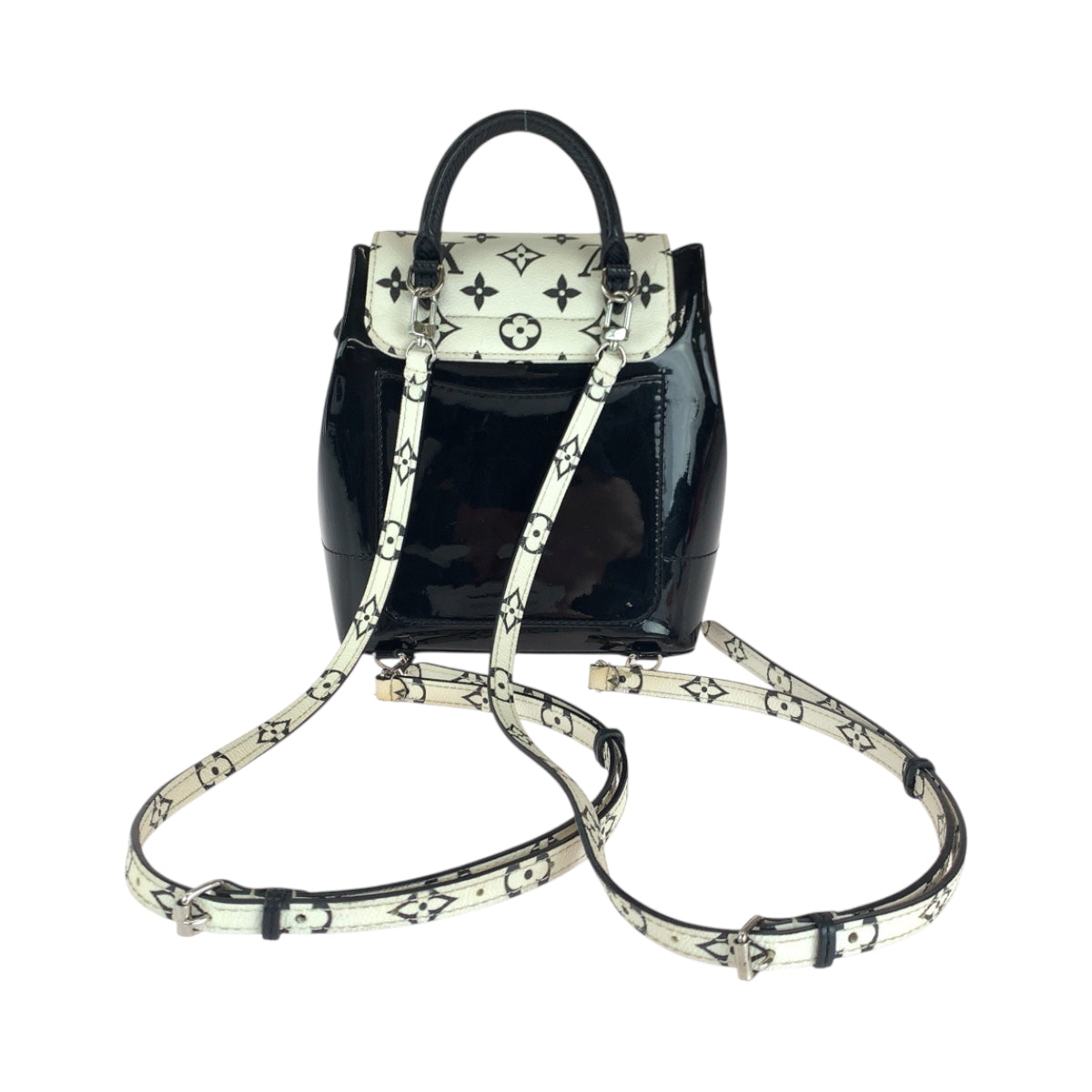 Louis Vuitton Backpack M53637 Vernis Springs Monogram Black White Jewelry