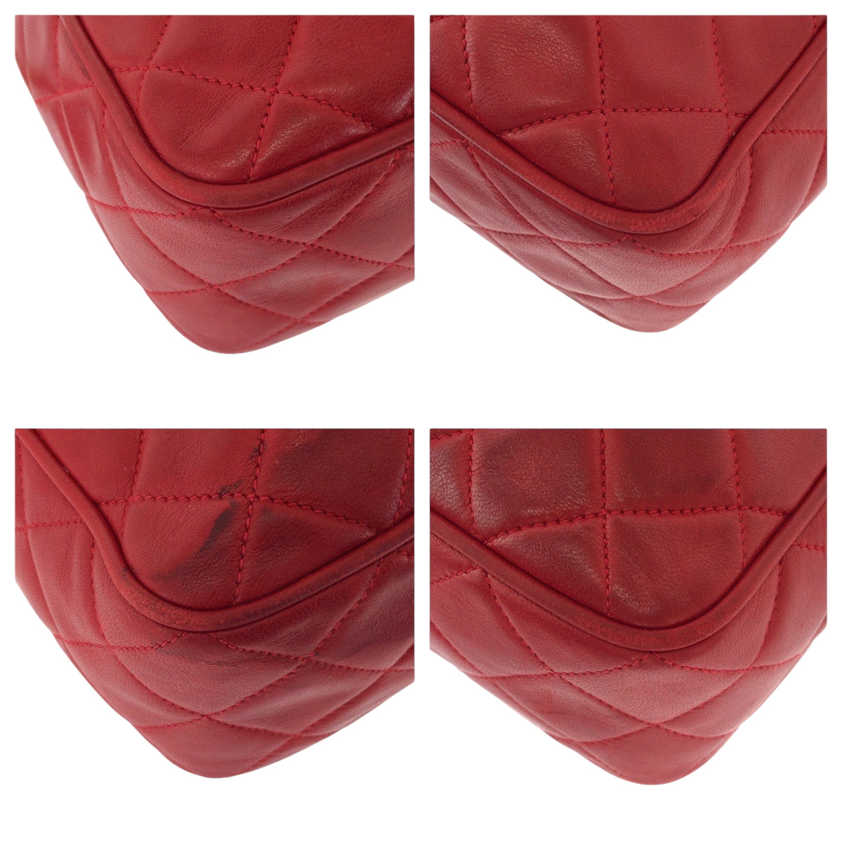 Chanel lambskin Red Gold Jewelry