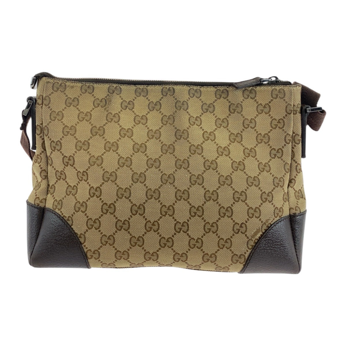 Gucci Shoulder Bag Leather Canvas Bag 8