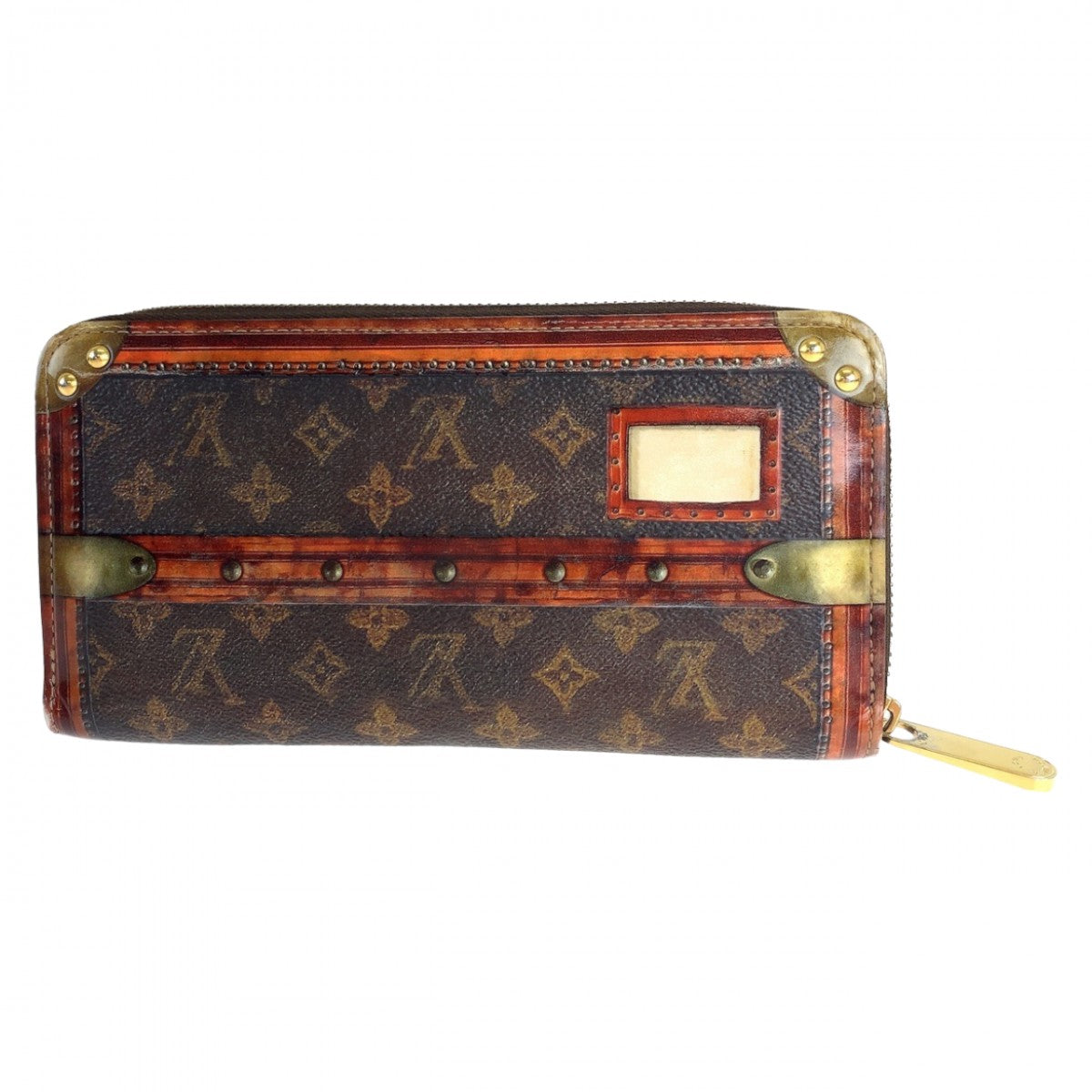Louis Vuitton Long Purse M52746 Monogram Canvas Brown Gold Wallet Case