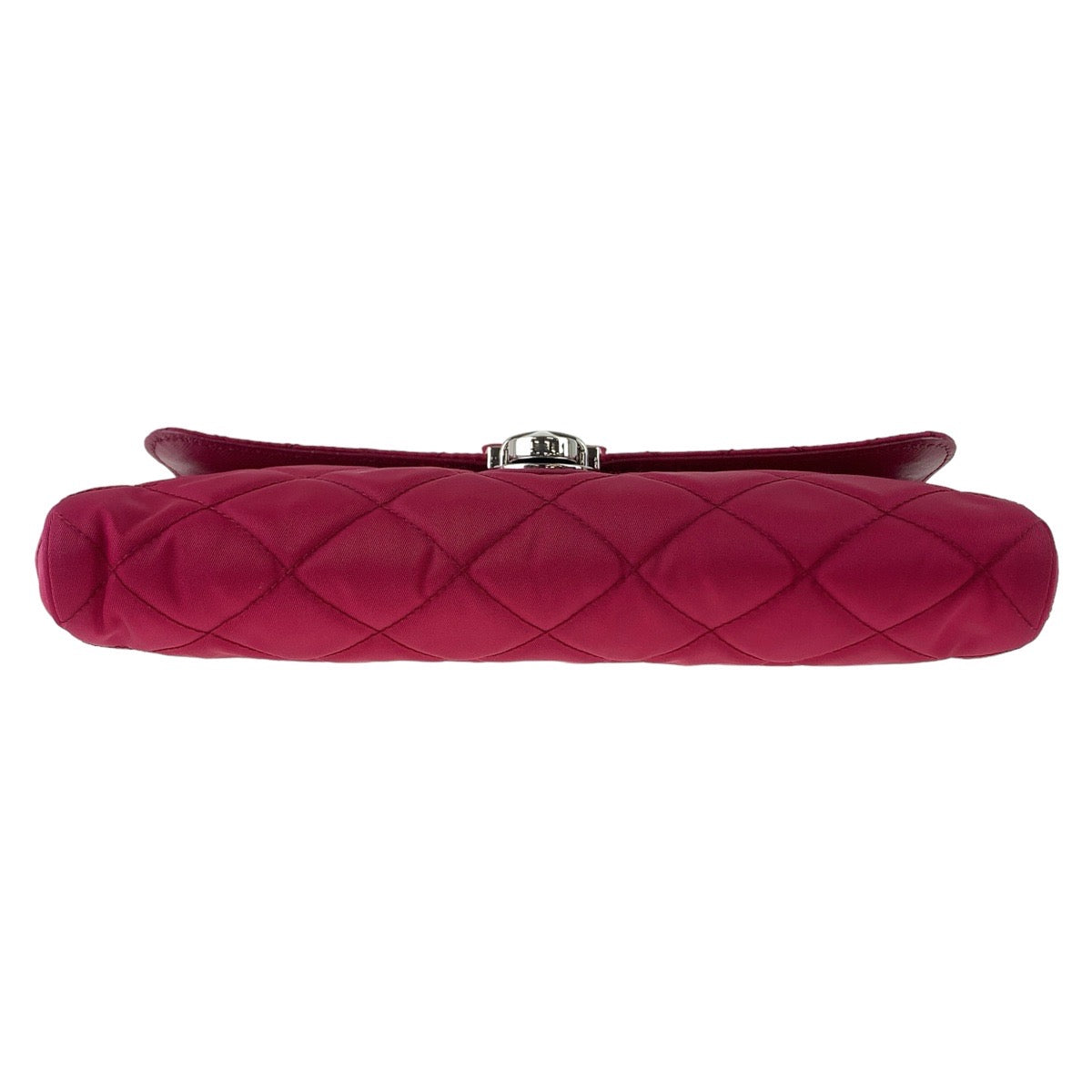 Shoulder Bag Silvermetal Testuto Impuntu Nylon Pink