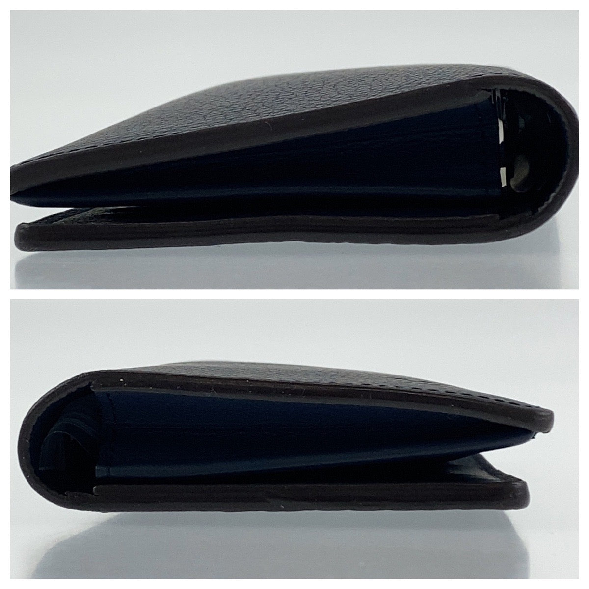Louis Vuitton Long Purse M58818 Taurillon Clemence Leather Navy Wallet Case