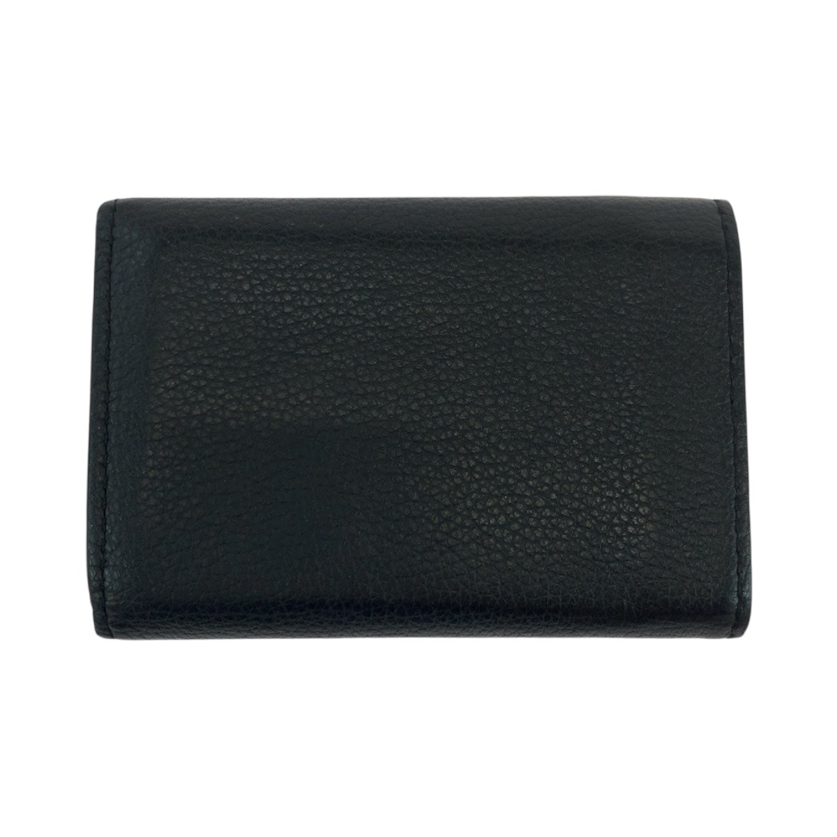 Louis Vuitton Tri-fold M63921 Portefeuille Rock Leather Black Mini Wallet Case