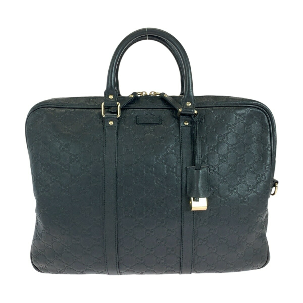 Gucci Signature Handbag Leather Travel Bag