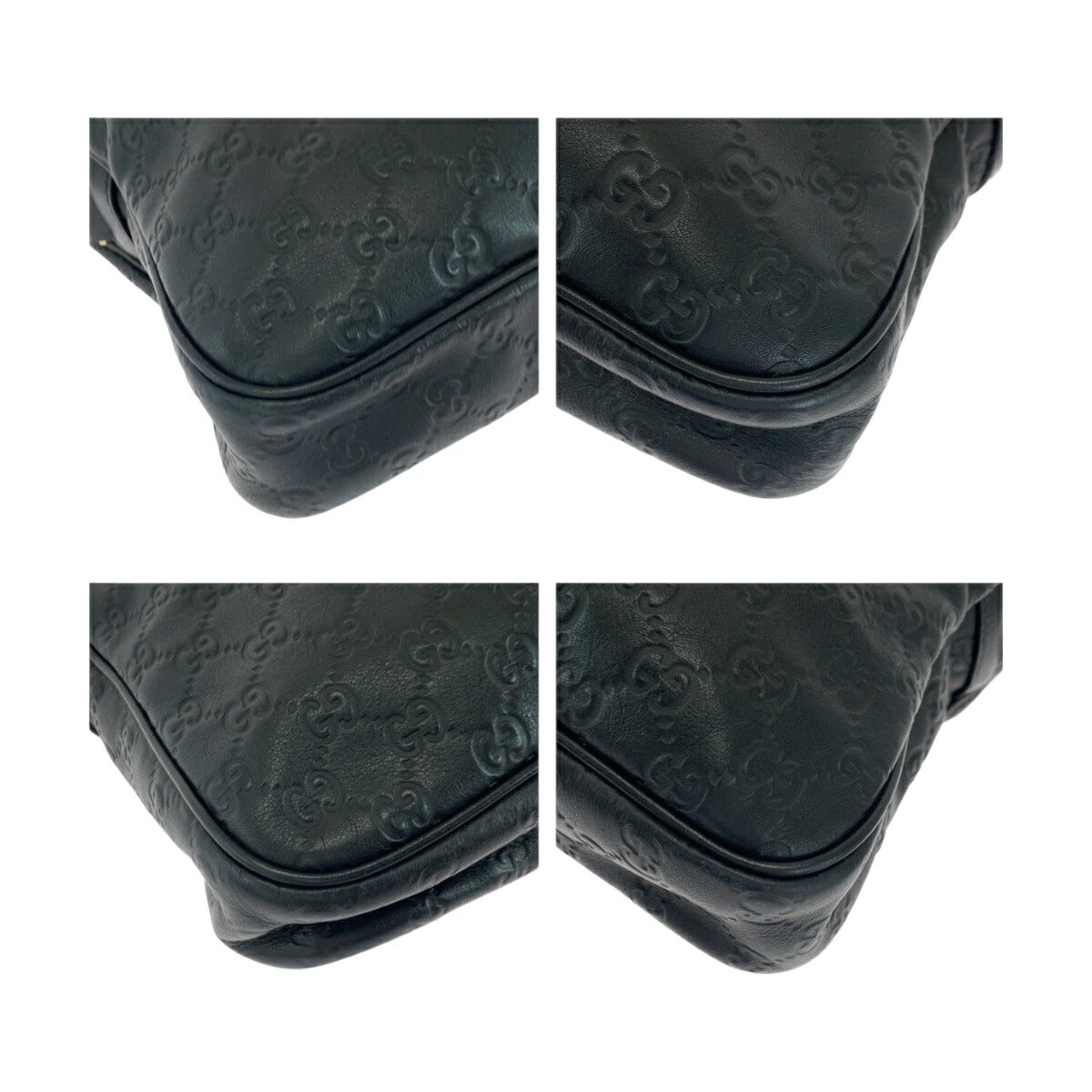 Gucci Signature Handbag Leather Travel Bag