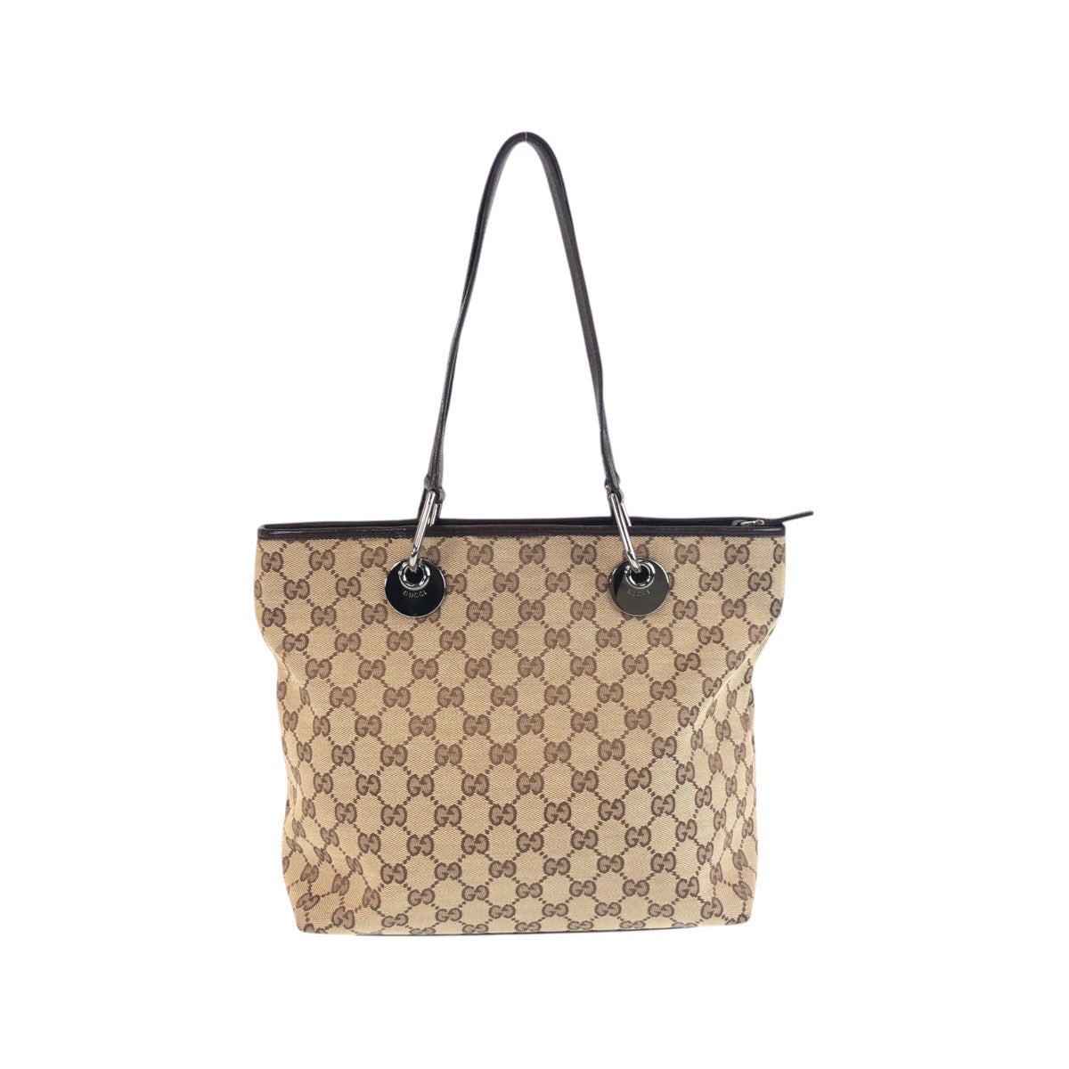 Gucci GG Canvas Beige Tote Bag 2