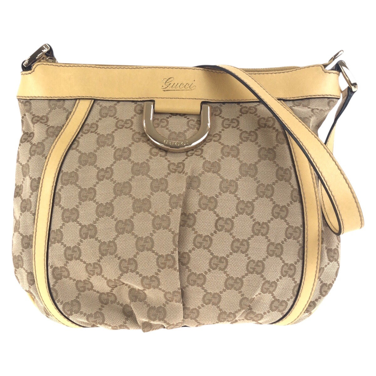 Gucci Shoulder Bag Leather Canvas Bag 17