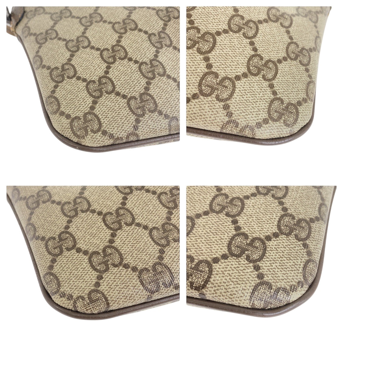 Gucci 904 02 047 GG Supreme Canvas Beige Multicolor Shoulder Bag