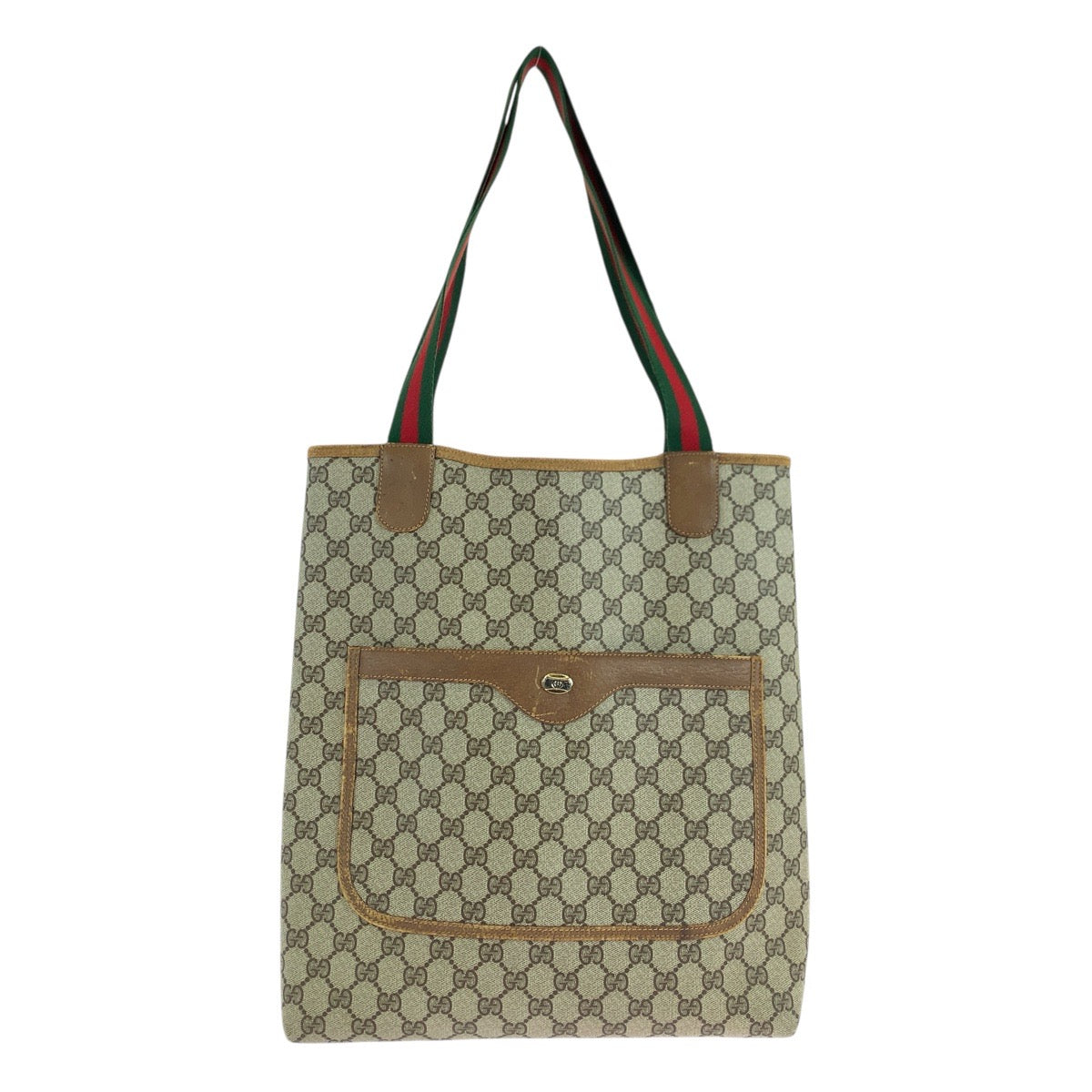 Gucci 39.02.003 GG Supreme Sherry line Canvas Beige Tote Bag