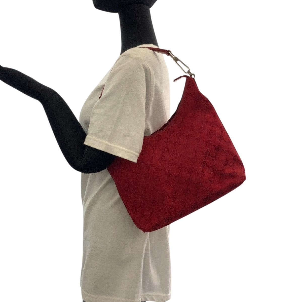 Gucci 000 GG Canvas Red Shoulder Bag
