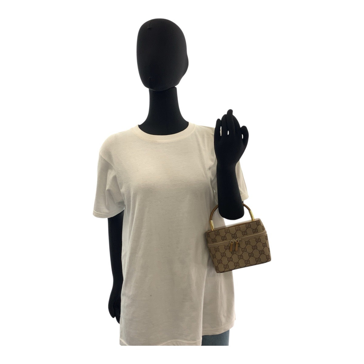 Gucci 039 GG Canvas Beige Handbag