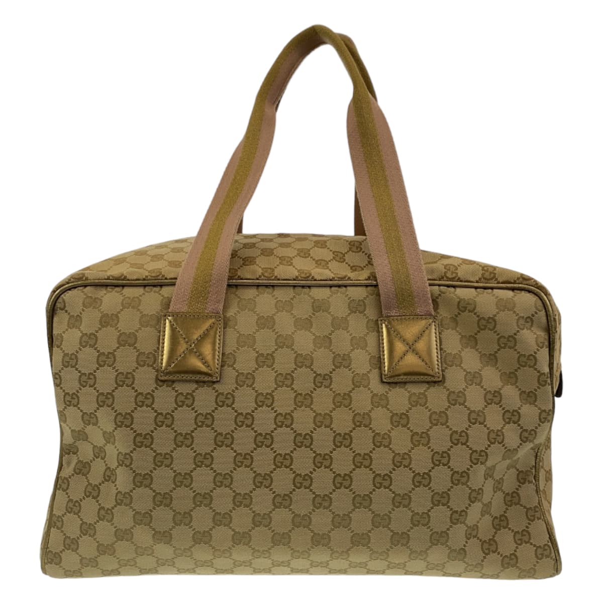Gucci Boston Duffel GG Sherry line Canvas Beige Multicolor Handbag