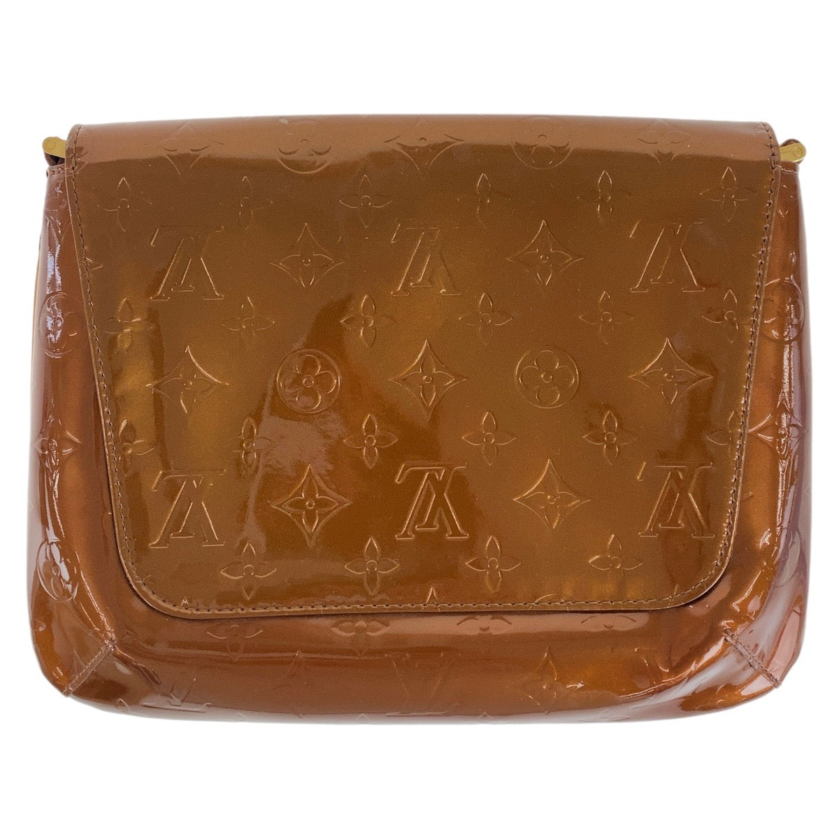 Louis Vuitton M91124 enamel Bronze GoldMetal Vernis Brown Shoulder Bag