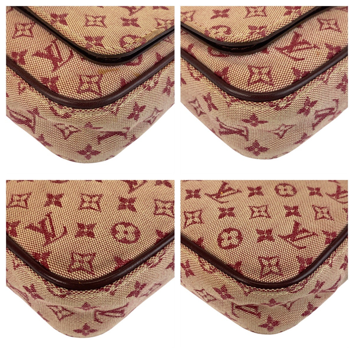 Louis Vuitton M92219 Gold Monogram Canvas Brown Pink Shoulder Bag