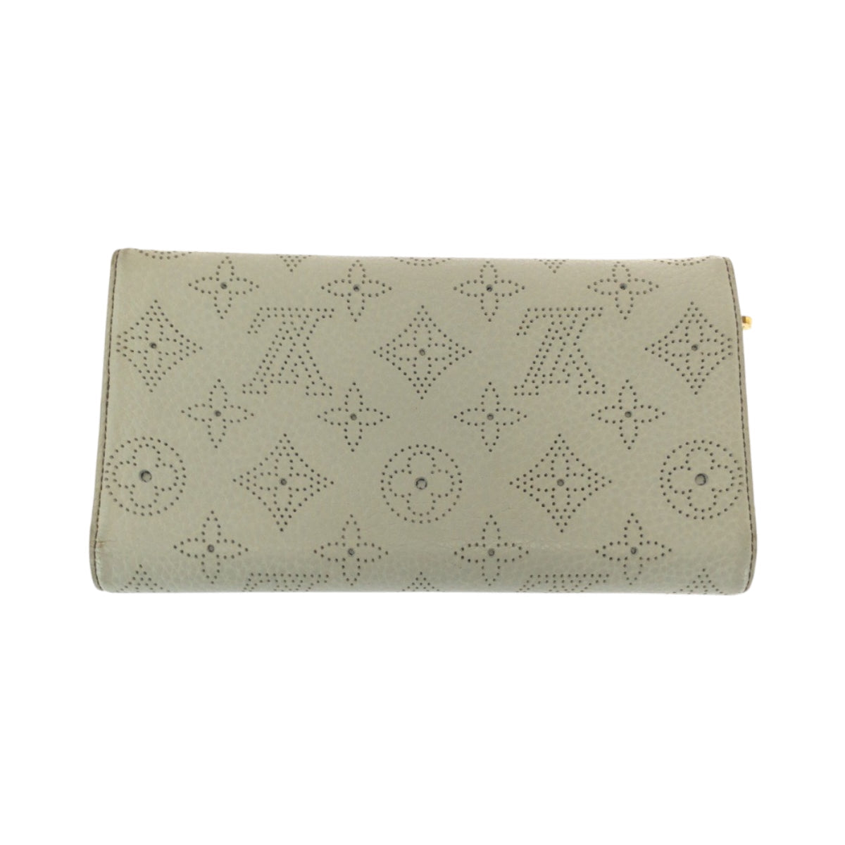 Louis Vuitton Long Purse M58132 Ivory Monogram Leather Gold Wallet Case