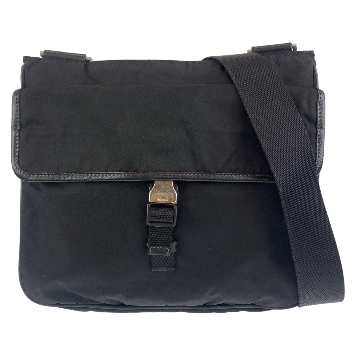 Prada Tessuto Triangle Shoulder Bag Logo