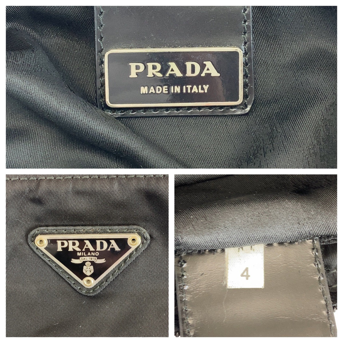 Prada Tessuto Triangle Plate Shoulder Bag Nylon Logo Shoulder Bag 25