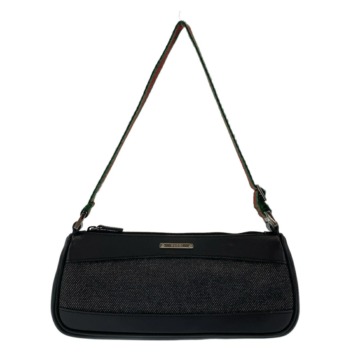 Gucci Sherry Line Handbag Leather Canvas Travel Bag