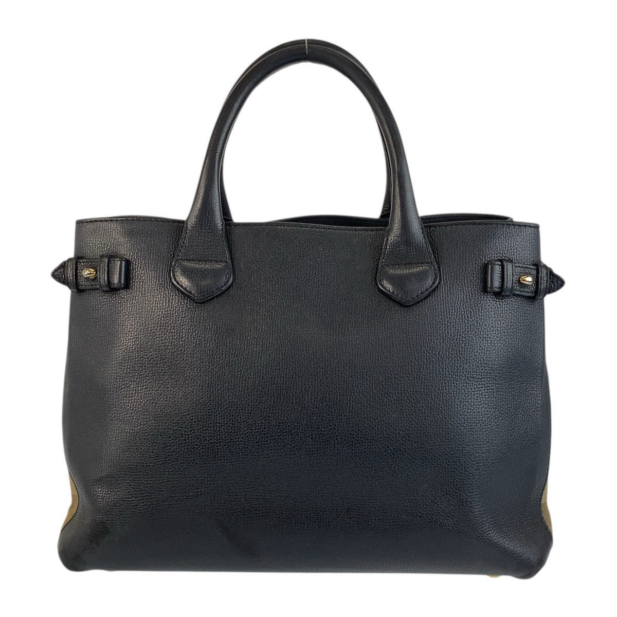Burberry Tote Bag Itcf&10Sca Leather Metal Black