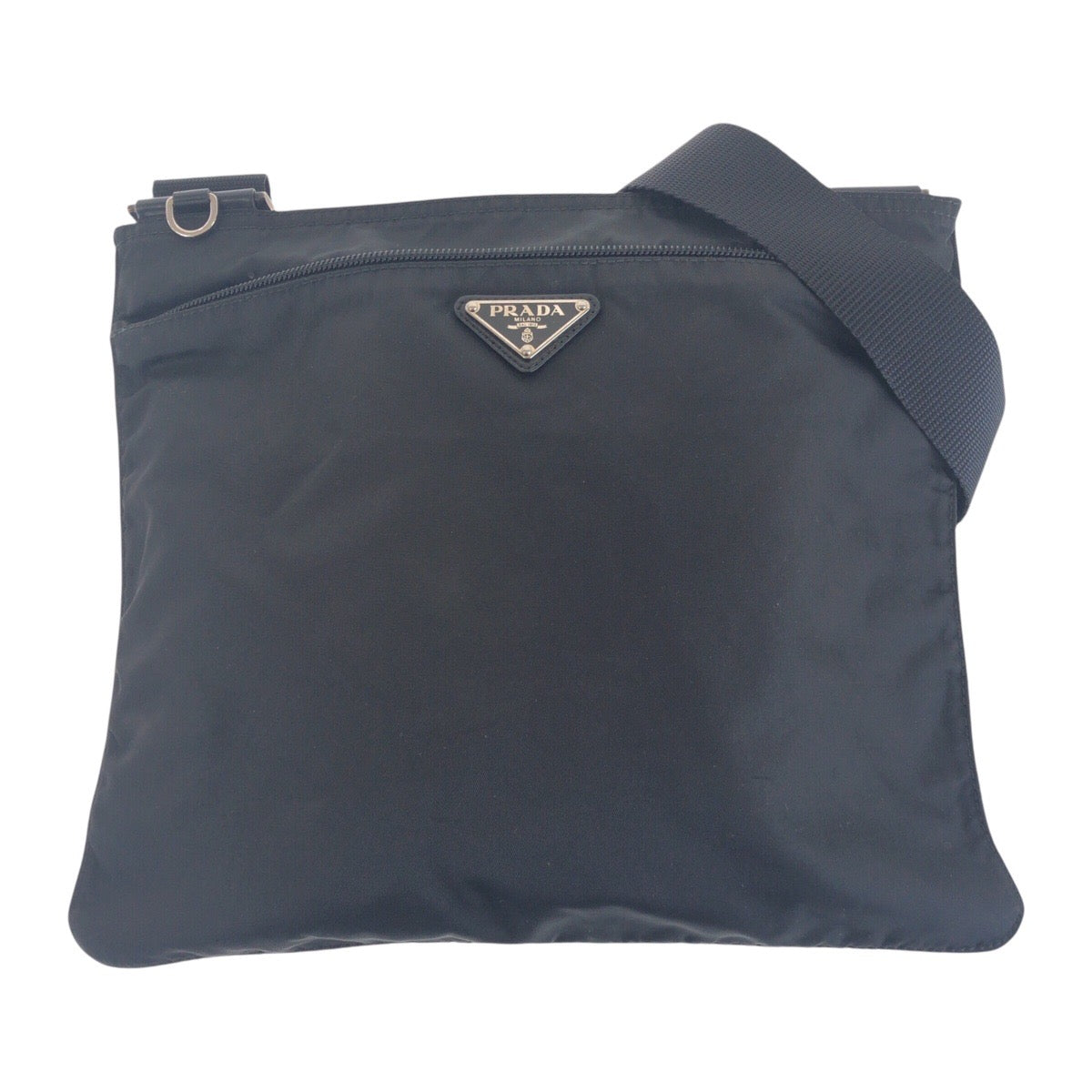 Prada Tessuto Triangle Plate Shoulder Bag Nylon Logo Shoulder Bag 13