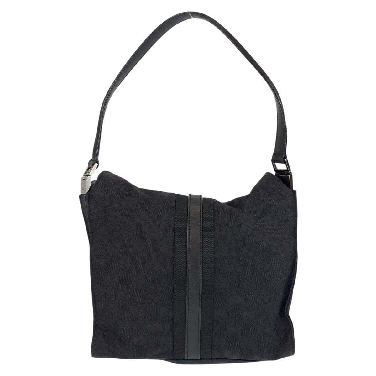 Gucci 001 GG Jackie Canvas Black Shoulder Bag