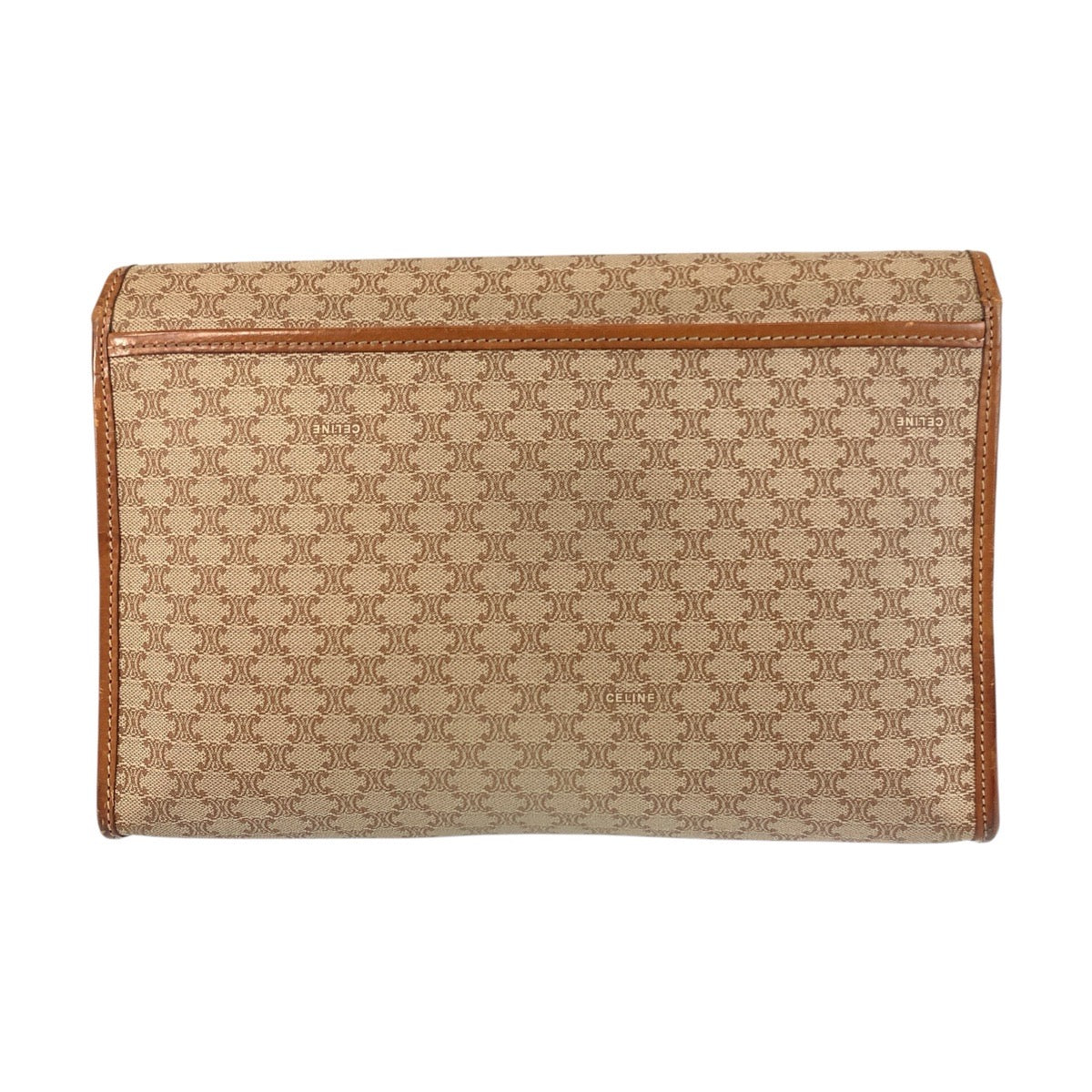 Clutch Bag M Pvc Metal Macadam Brown Gold