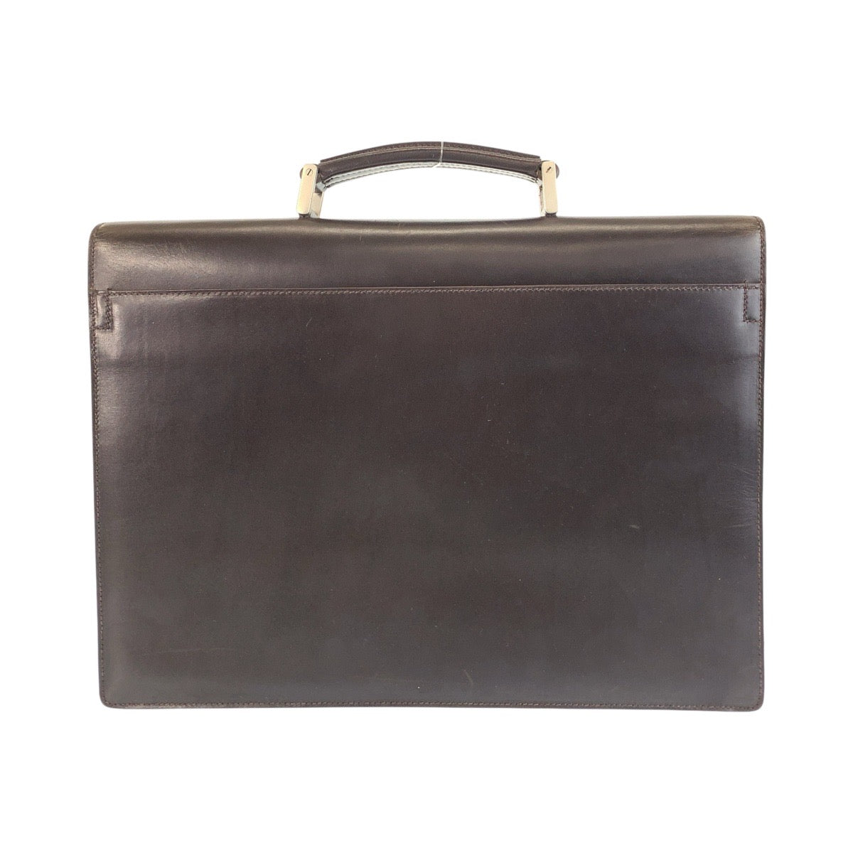 Prada Briefcase Handbag Leather Travel Bag