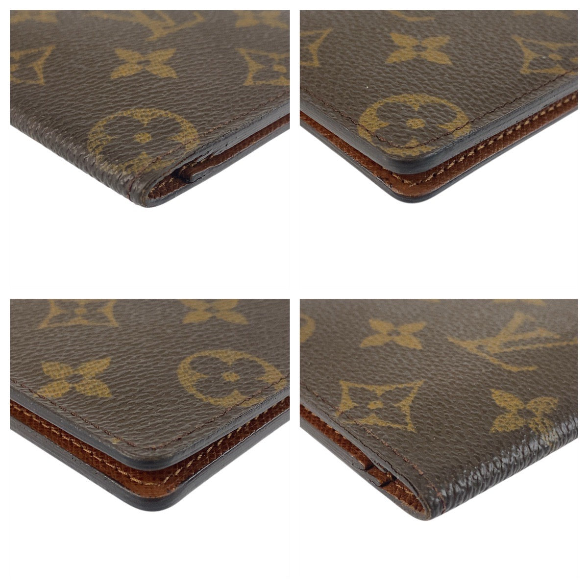 Louis Vuitton Long Purse M61823 PVC Porte Monogram Brown Wallet Case