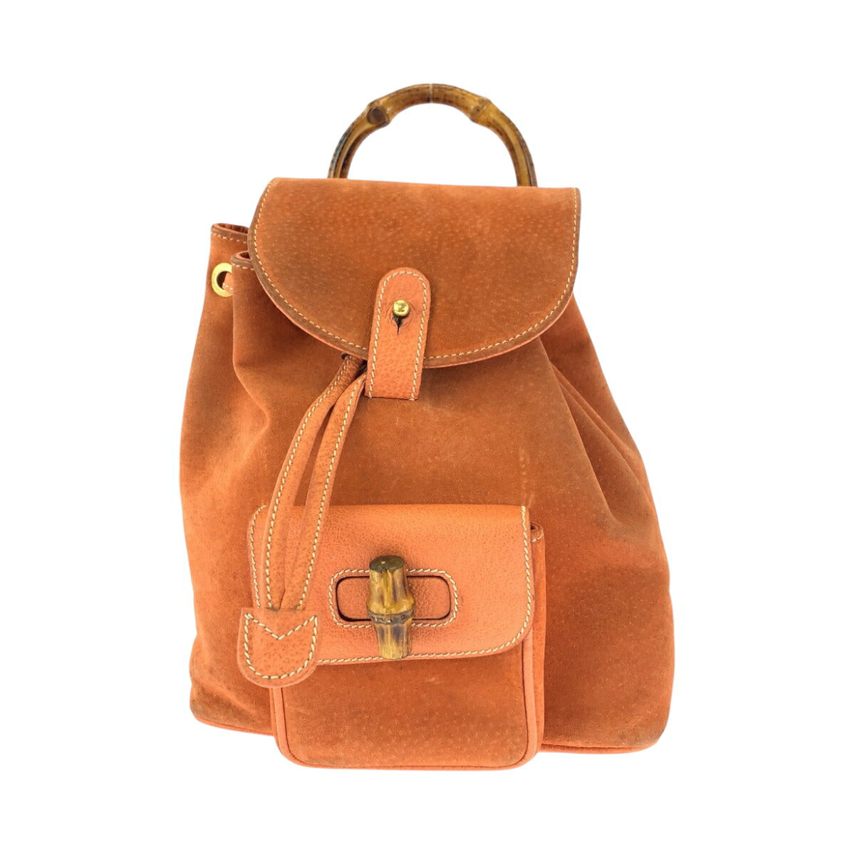 Gucci Bamboo Backpack Suede