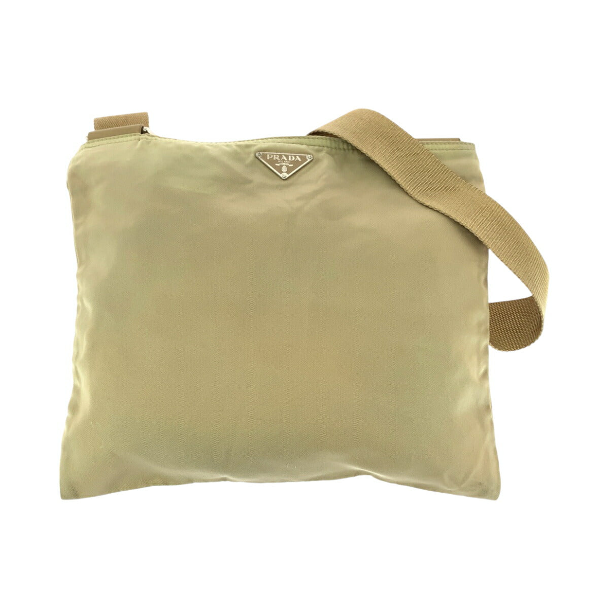 Prada Tessuto Triangle Plate Shoulder Bag Nylon Logo Shoulder Bag 43