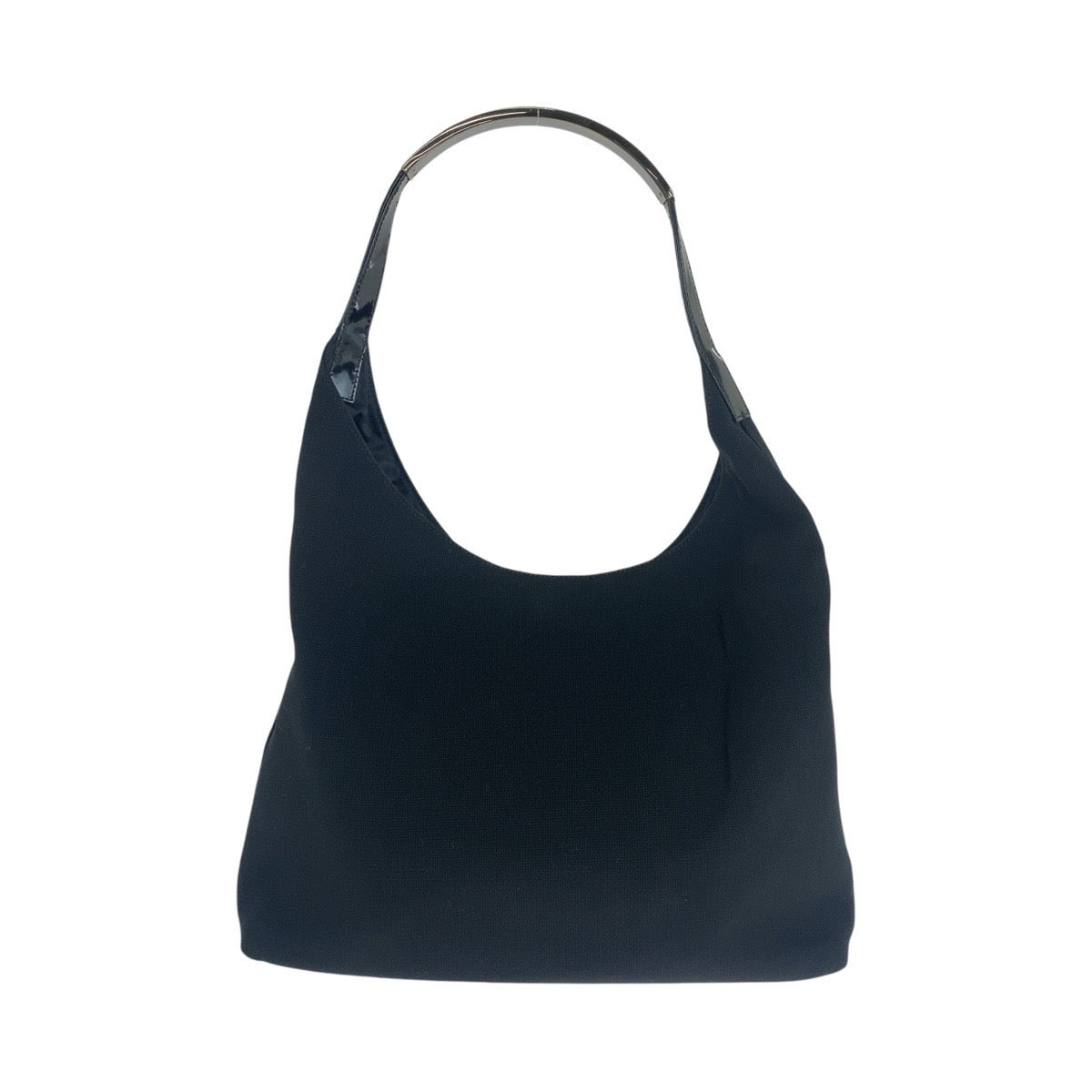 Gucci Hobo Patent Shoulder Bag Leather Canvas